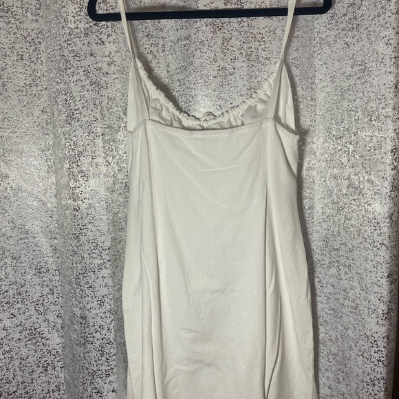 Commense Darling Linen Plain Mini Dress - Picture 4 of 4